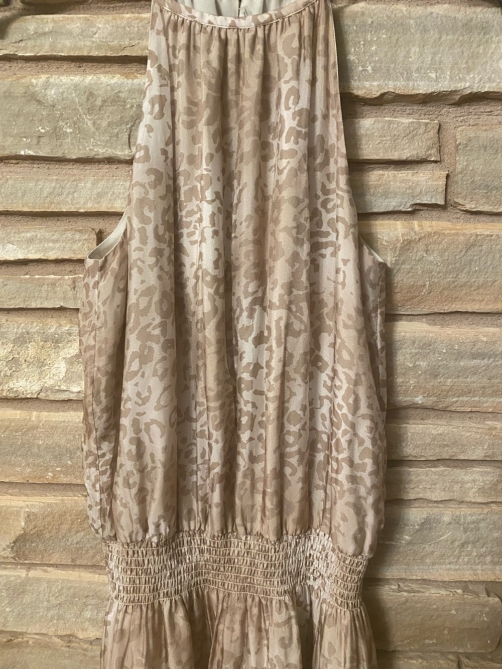 Ramy Brook Beige Animal Print Mini Dress Size M - Picture 7 of 12